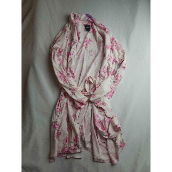 Laura Ashley Other - Laura Ashley Robe Womens Medium Pink Floral Loungewear Shabby Cottagecore